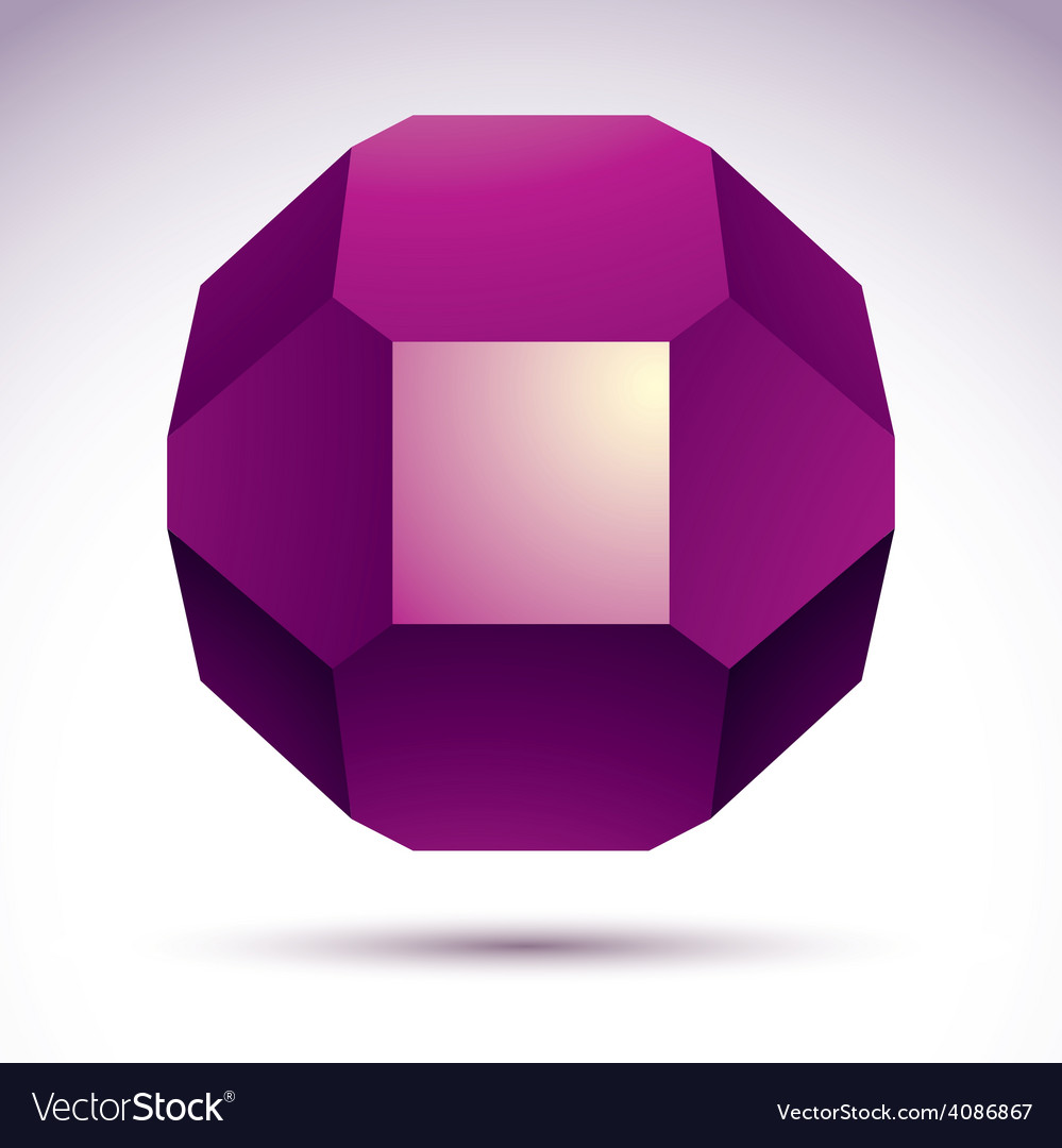 Abstract 3d geometric object clear eps 8