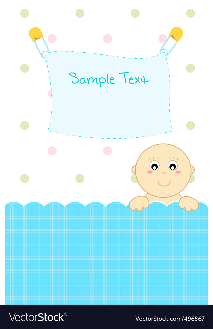 baby arrival announcement royalty free vector image baby arrival announcement