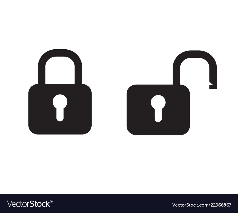 black padlock