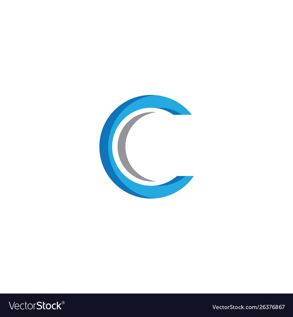 C letter logo template