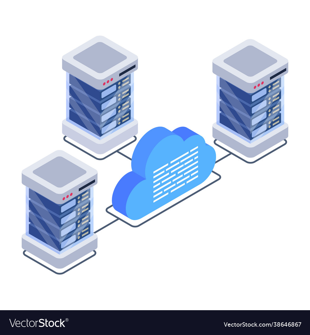 Cloud network Royalty Free Vector Image - VectorStock