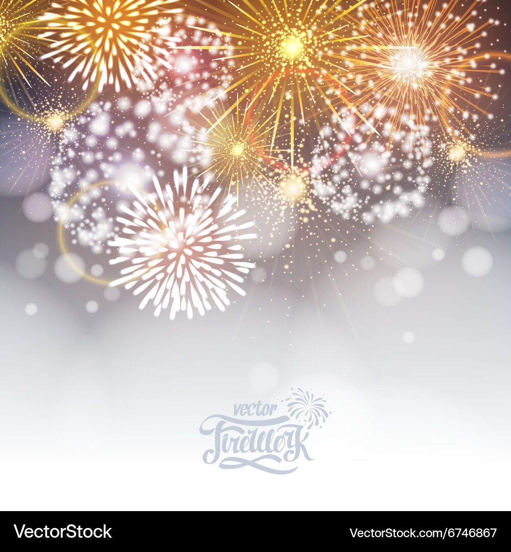 Holiday firework Royalty Free Vector Image - VectorStock