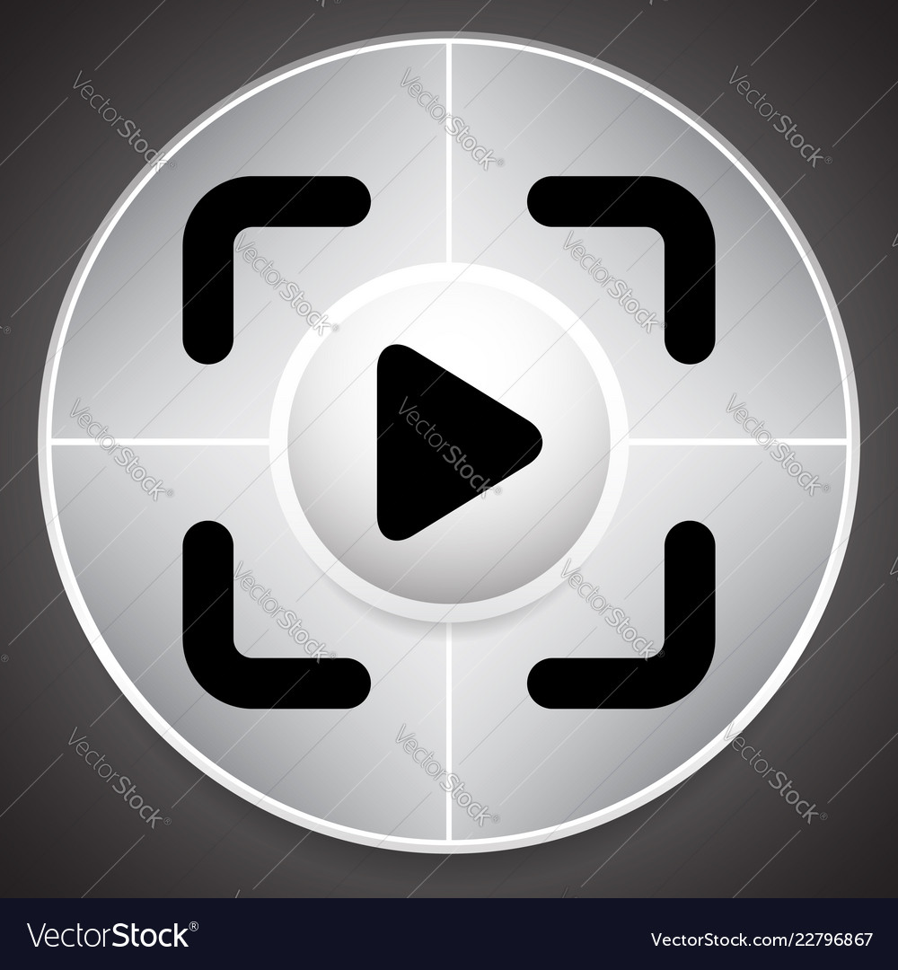 Joystick template with arrows vector image Joystick template with arrows