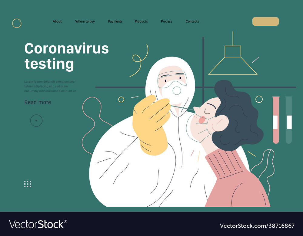 Medical tests web page template - testing