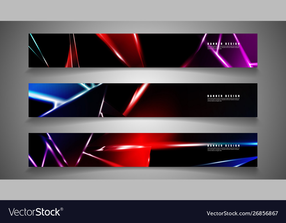 Minimal banner design triangular shape vector image Minimal banner design triangular shape