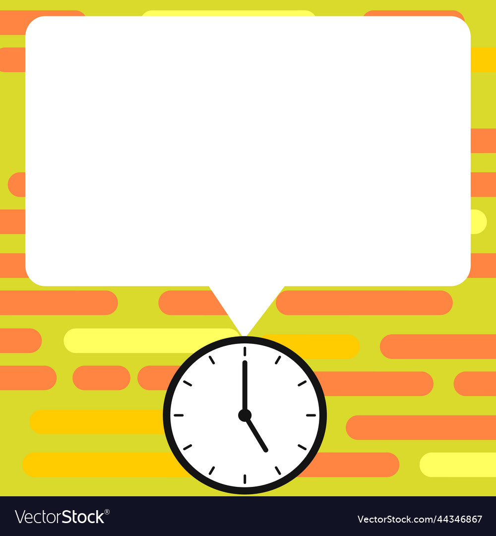 Presenter with conversation bubble showing new vector image Presenter with conversation bubble showing new