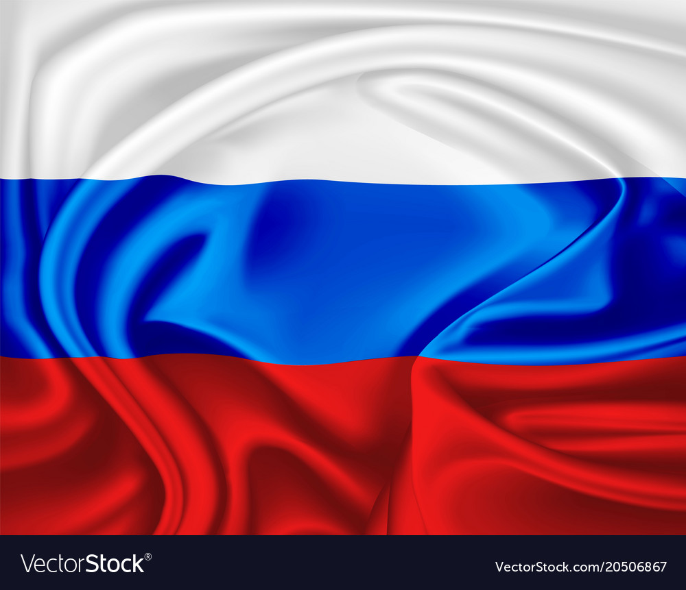 Premium Vector  Russia flag national realistic flag of russian federation