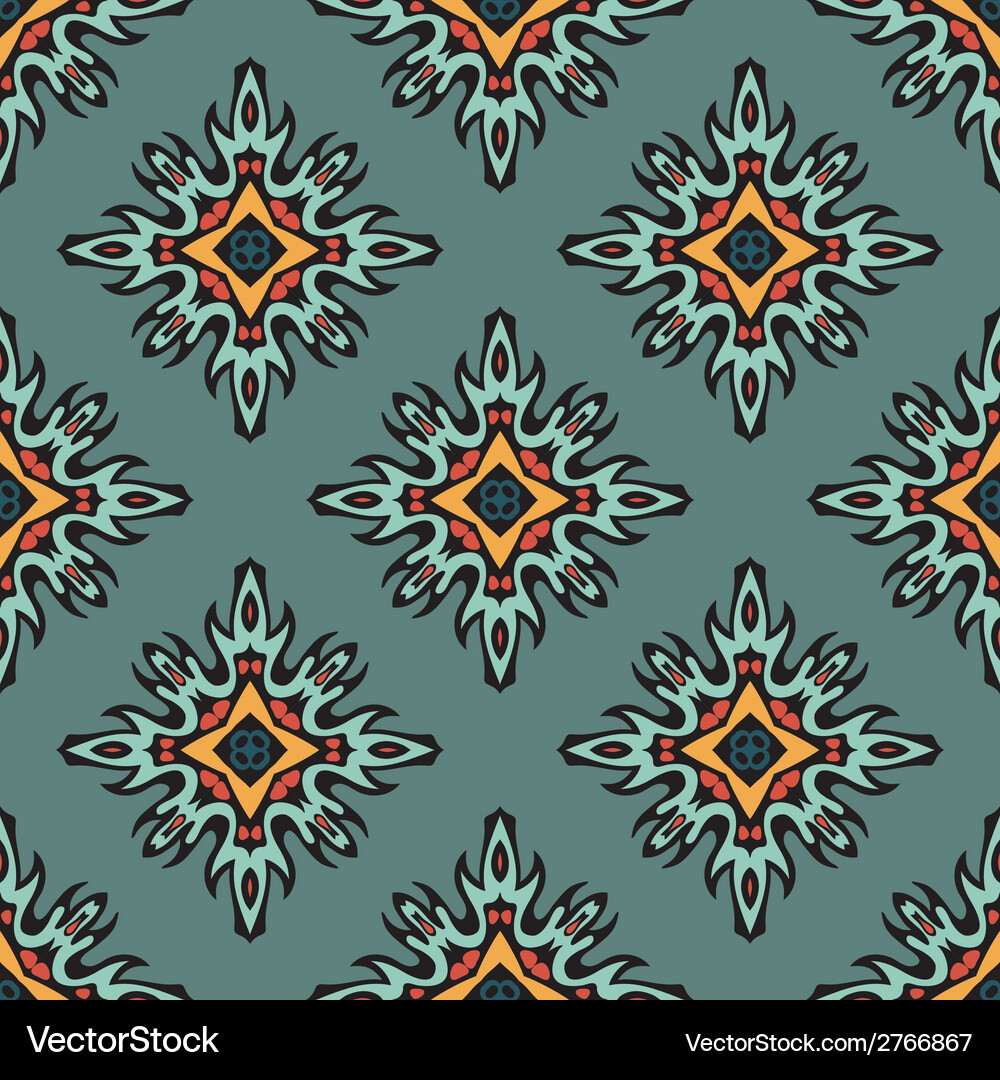 Seamless abstract tiled pattern Royalty Free Vector Image