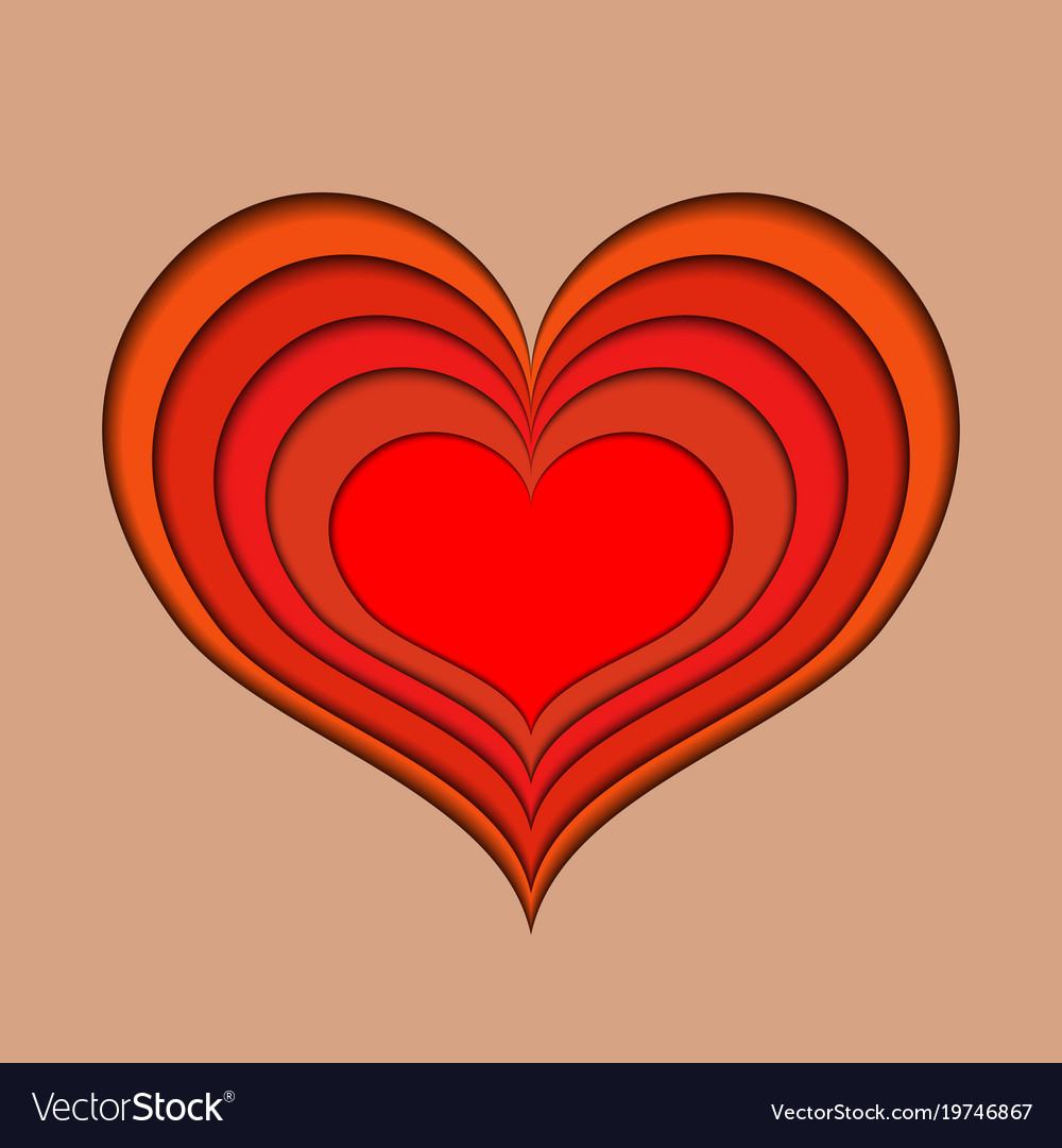 Valentine in the form of extending deep