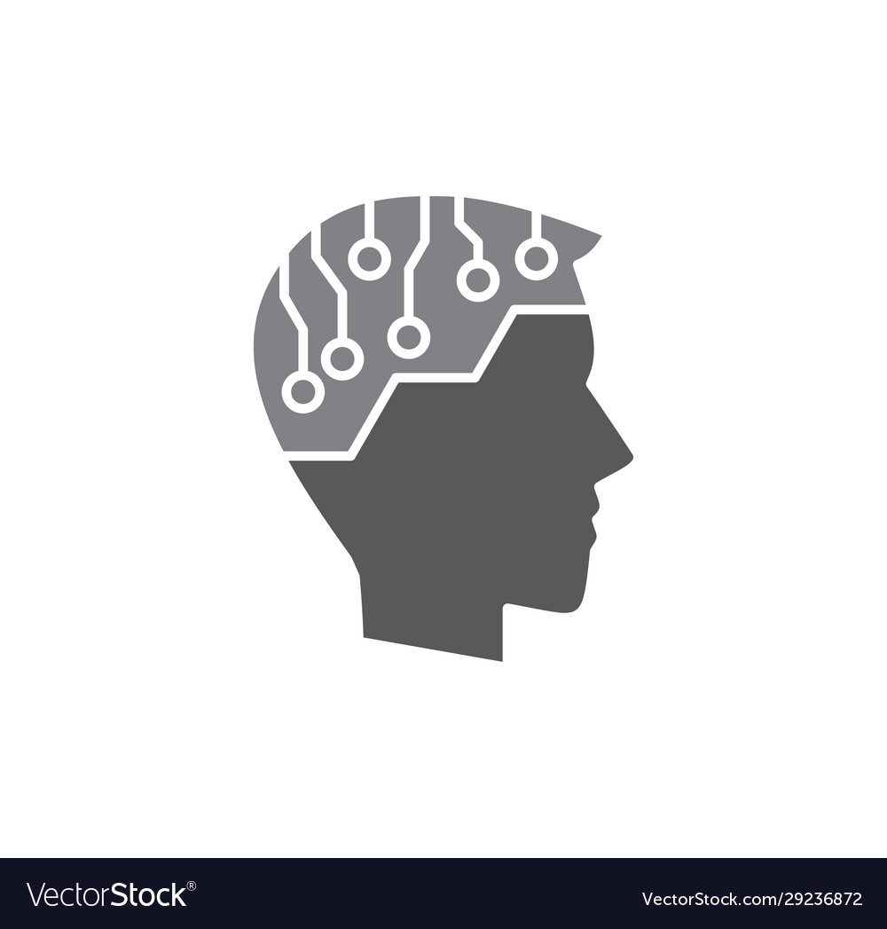 Ai related icon on background for graphic and web vector image Ai related icon on background for graphic and web