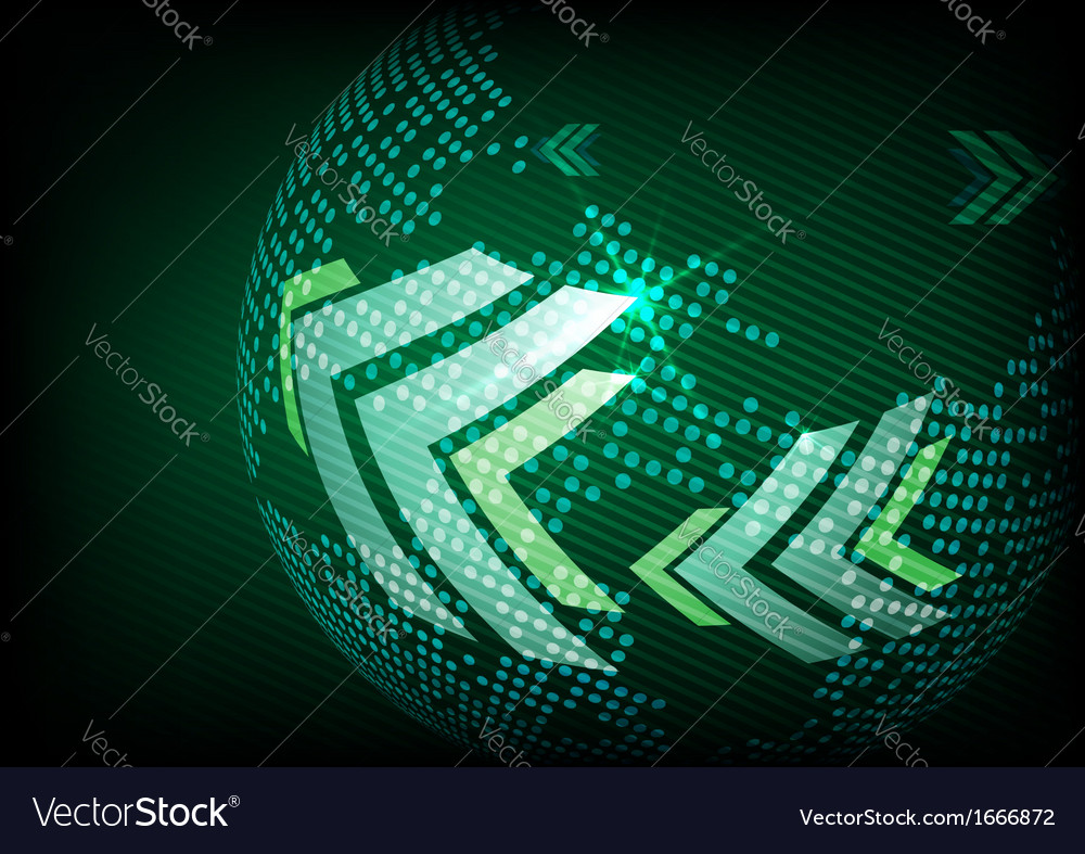 Arrow green background with place for your text