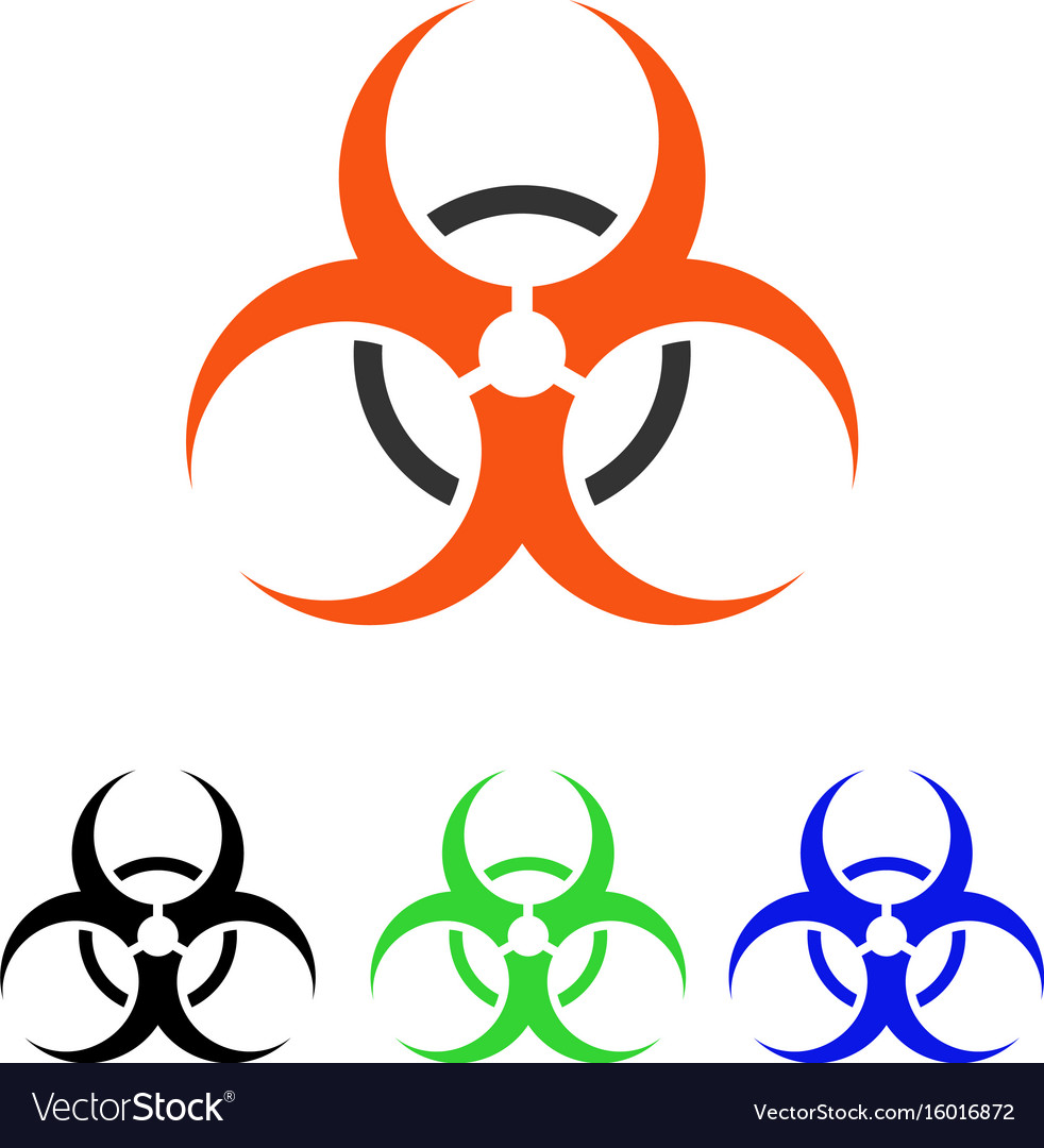 Bio hazard flat icon