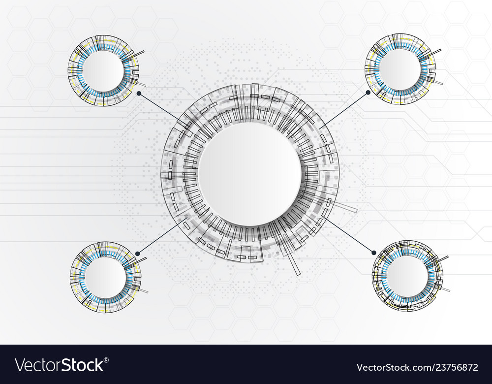 Bright multicolored infographics with 4 elements vector image Bright multicolored infographics with 4 elements