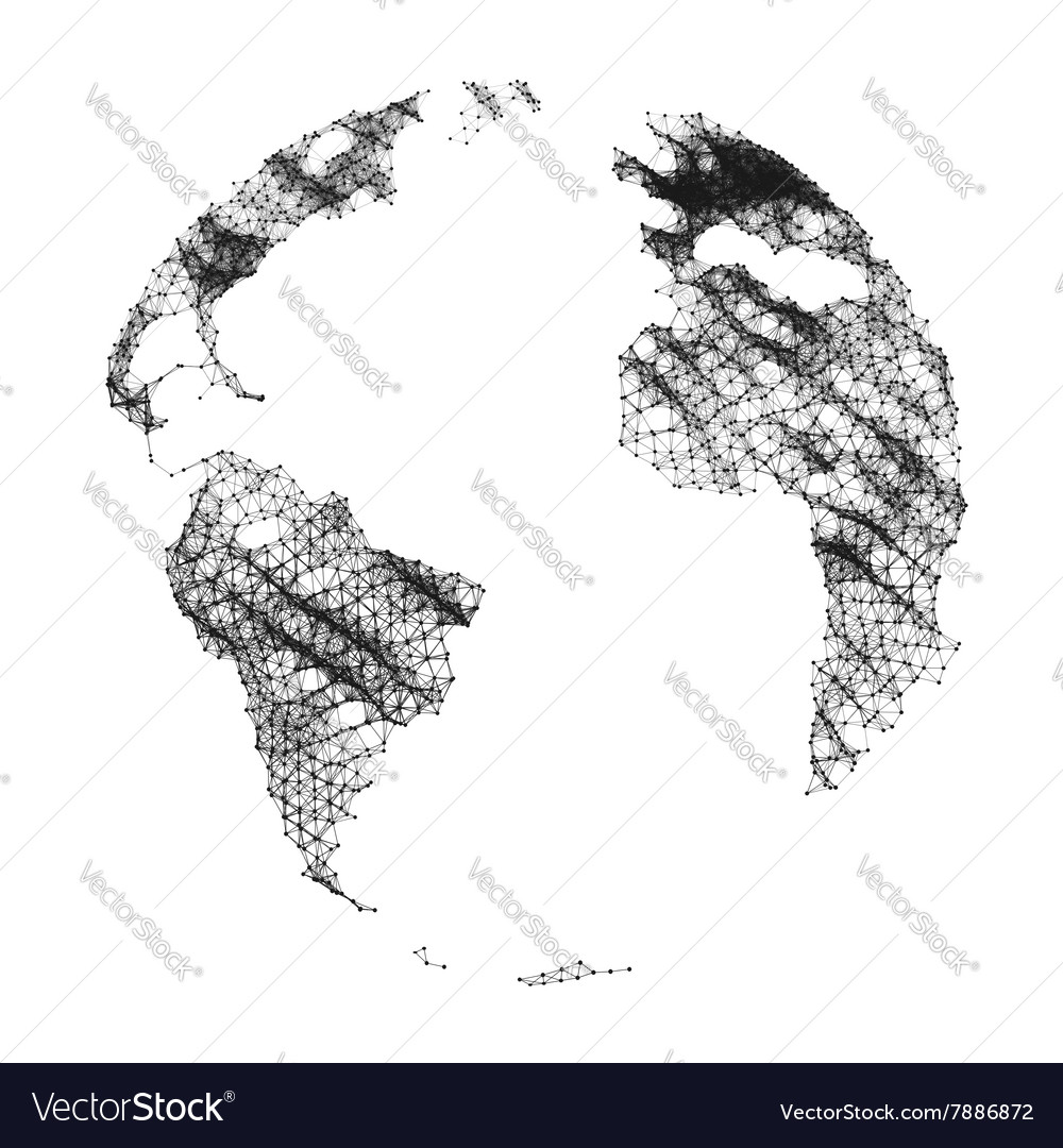Global Network World Map