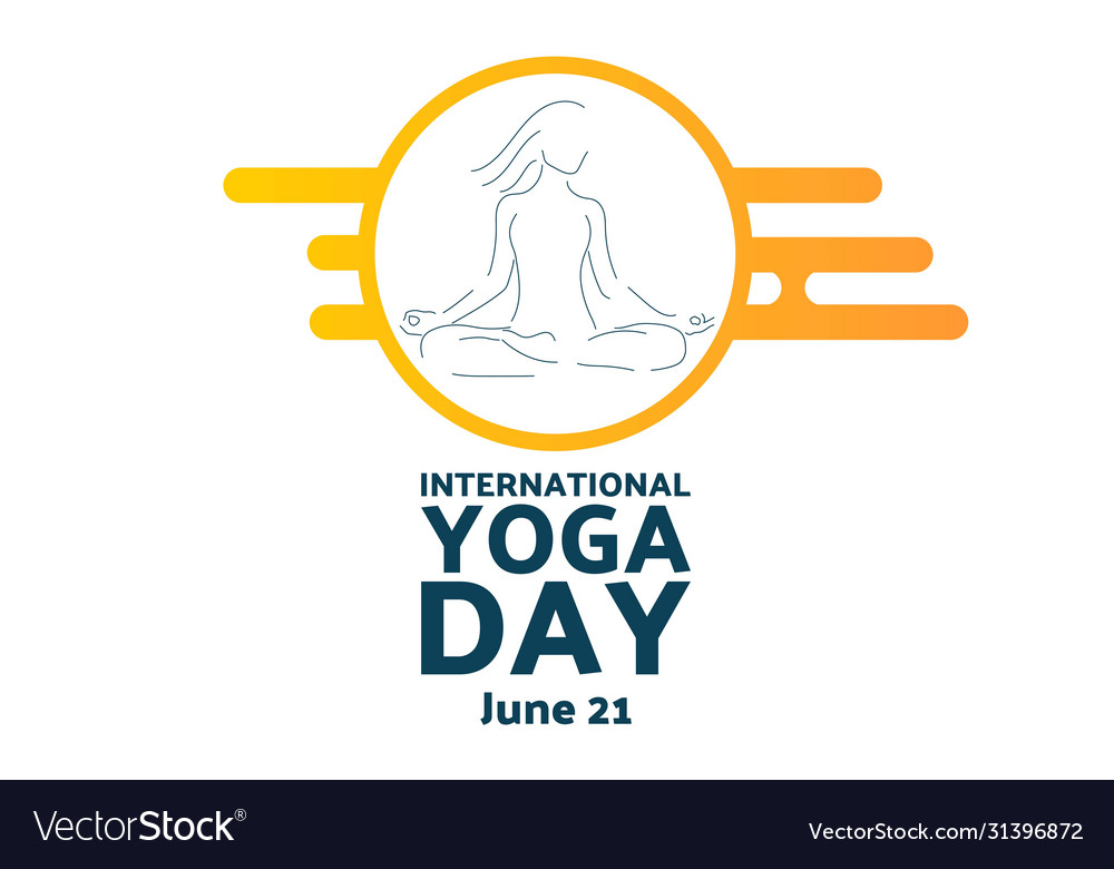 International day yoga june 21 holiday Royalty Free Vector