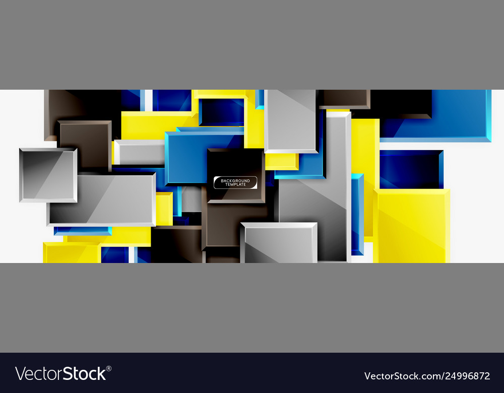Minimal square banner abstract background Vector Image Minimal square banner abstract background