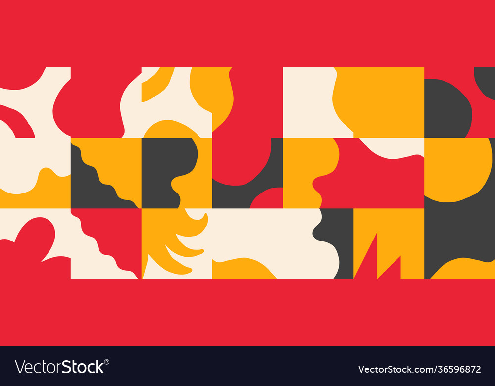 Naive art pattern design vector image Naive art pattern design