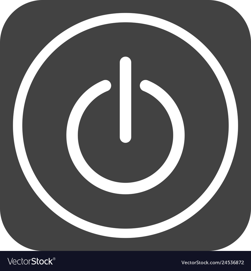 Shutdown Icon Royalty Free Vector Image Vectorstock