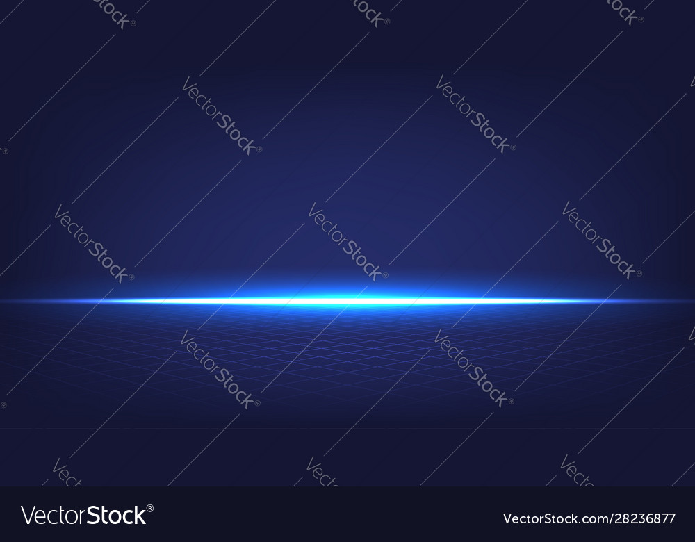 3d square blue background glow