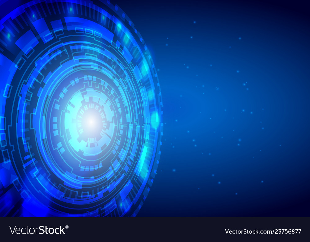 Abstract technology design on blue background