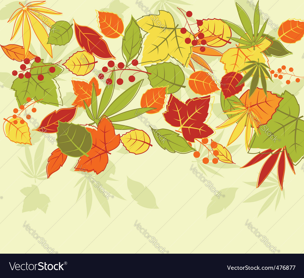 Autumn background Royalty Free Vector Image - VectorStock