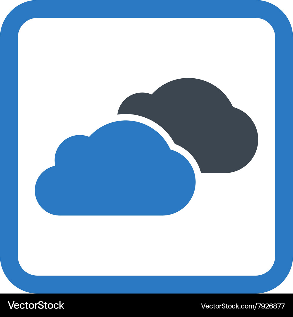 Clouds flat icon Royalty Free Vector Image - VectorStock