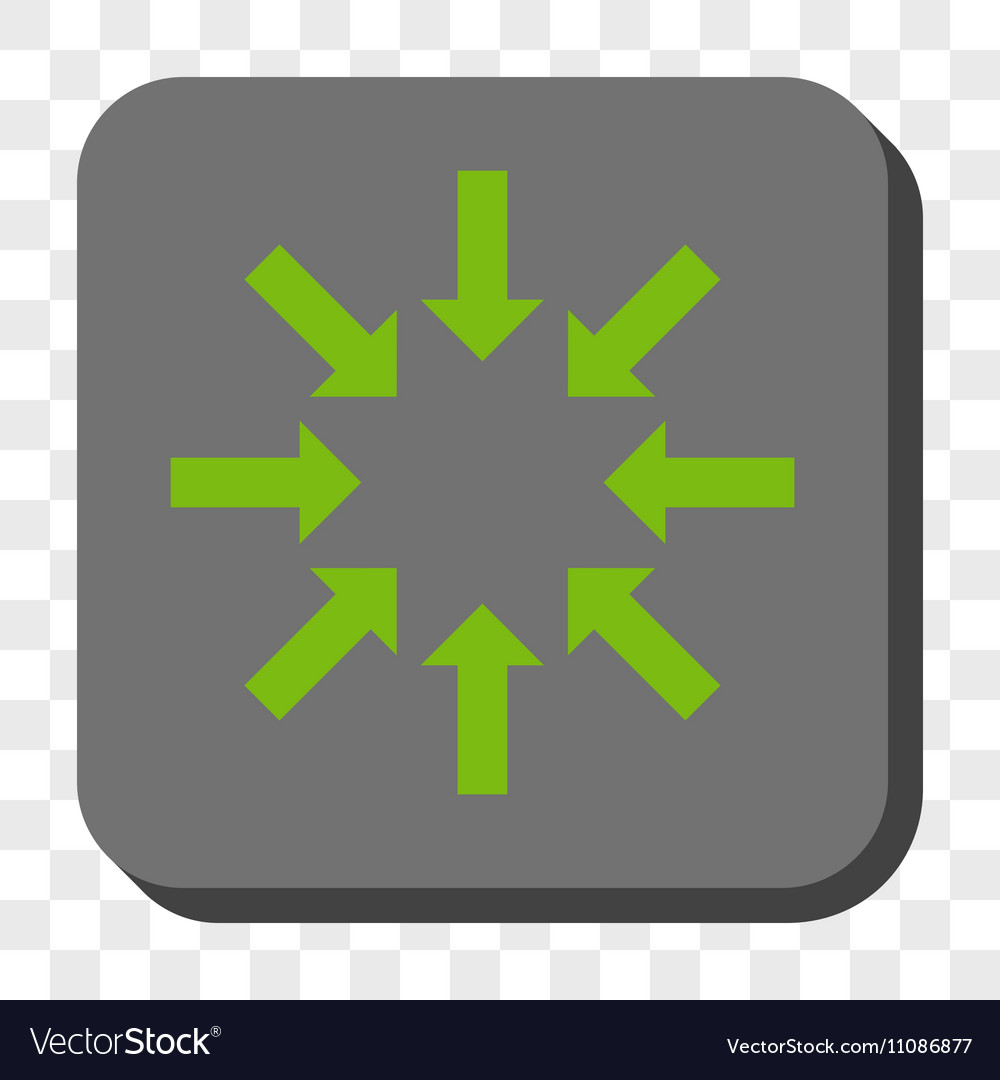 Collapse arrows rounded square button