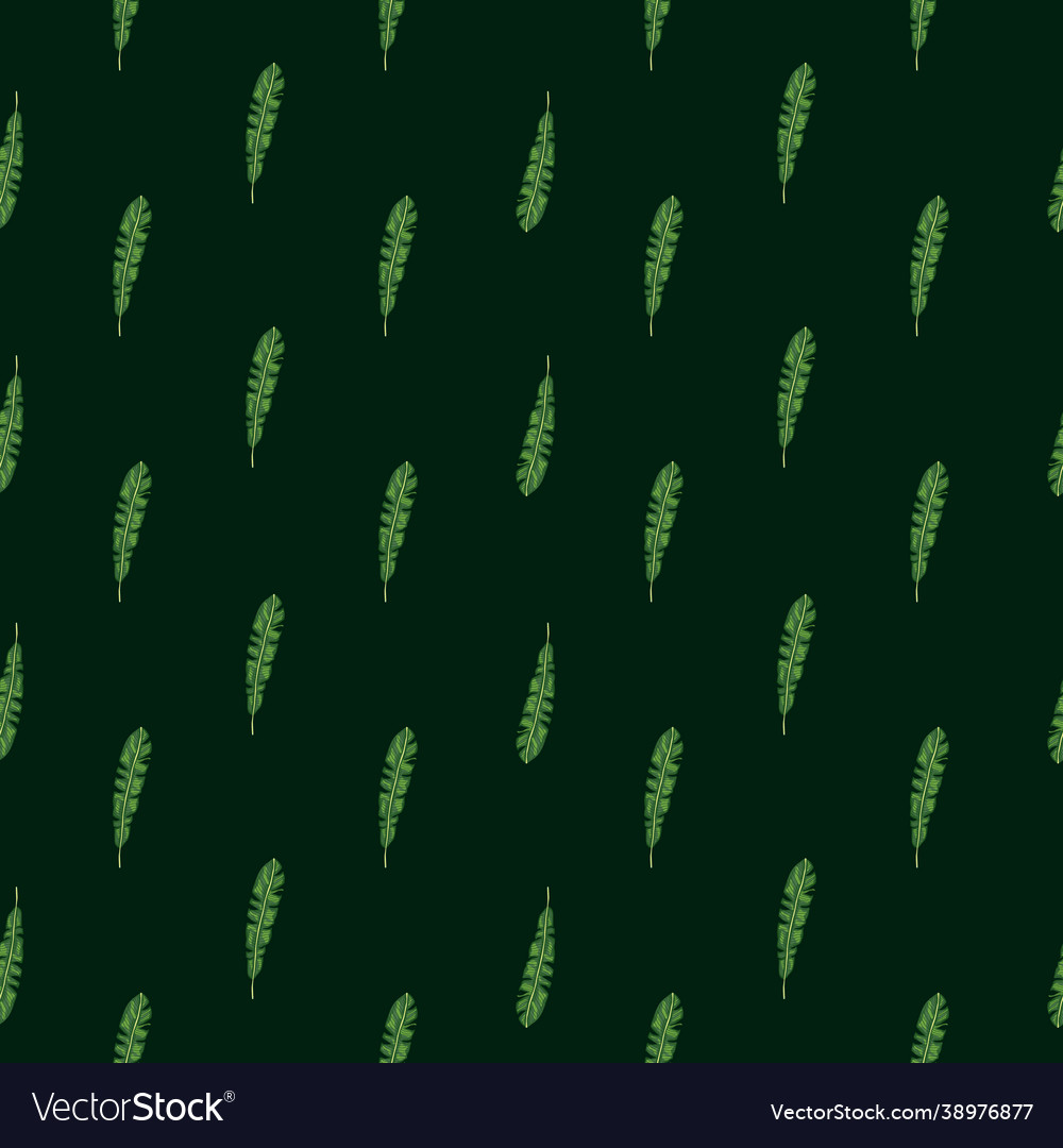 Dark seamless abstract nature pattern with botany