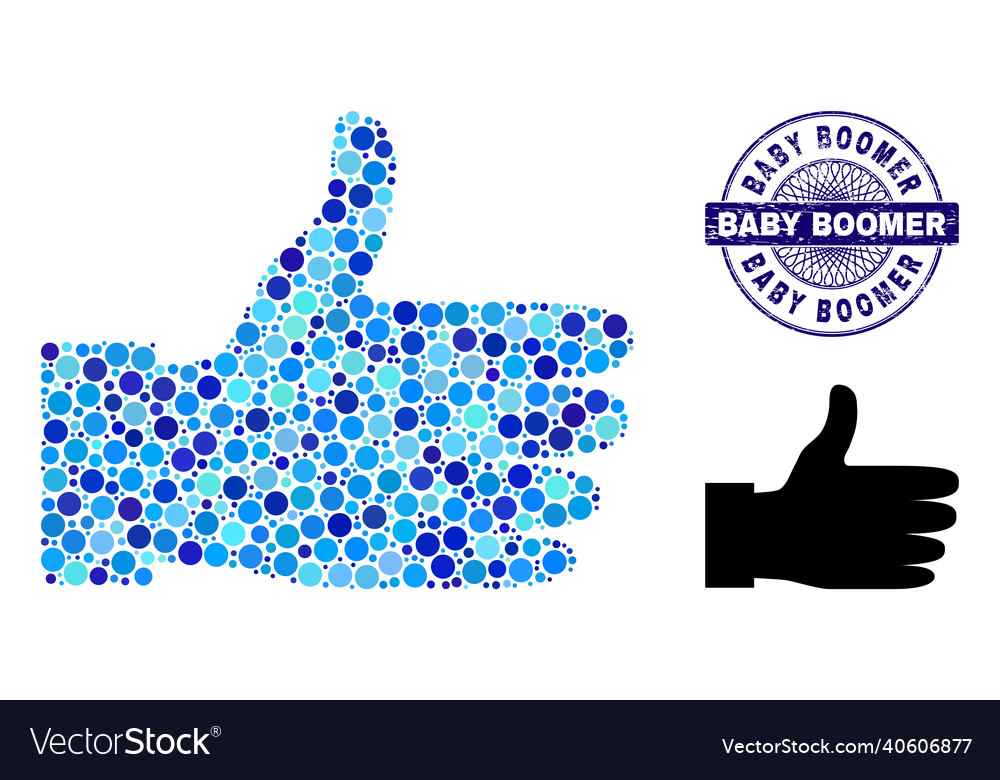 Distress baby boomer rund guilloche stempel vector image Distress baby boomer rund guilloche stempel
