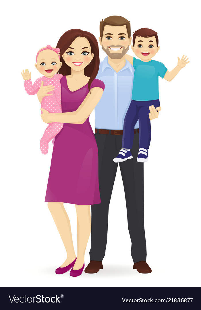 Download Family portrait Royalty Free Vector Image - VectorStock