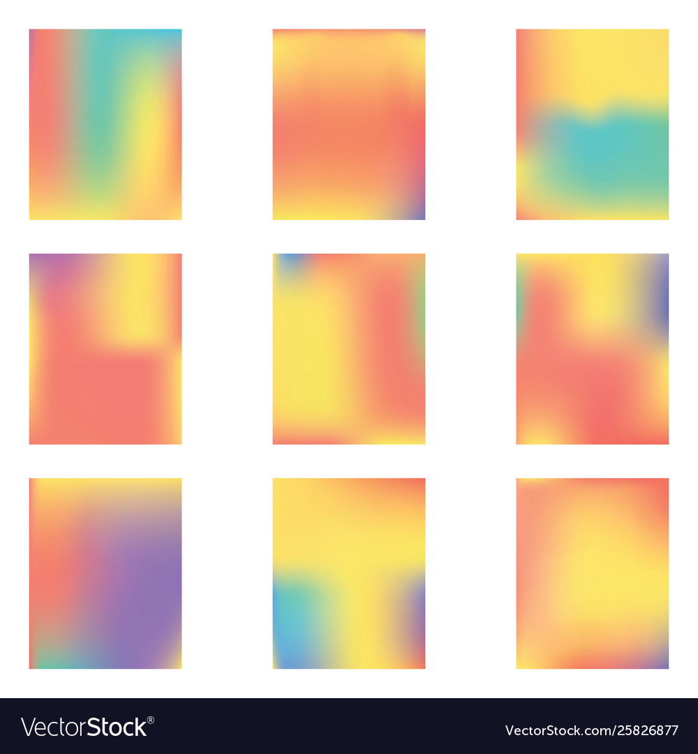Gradient mesh painted in different colors