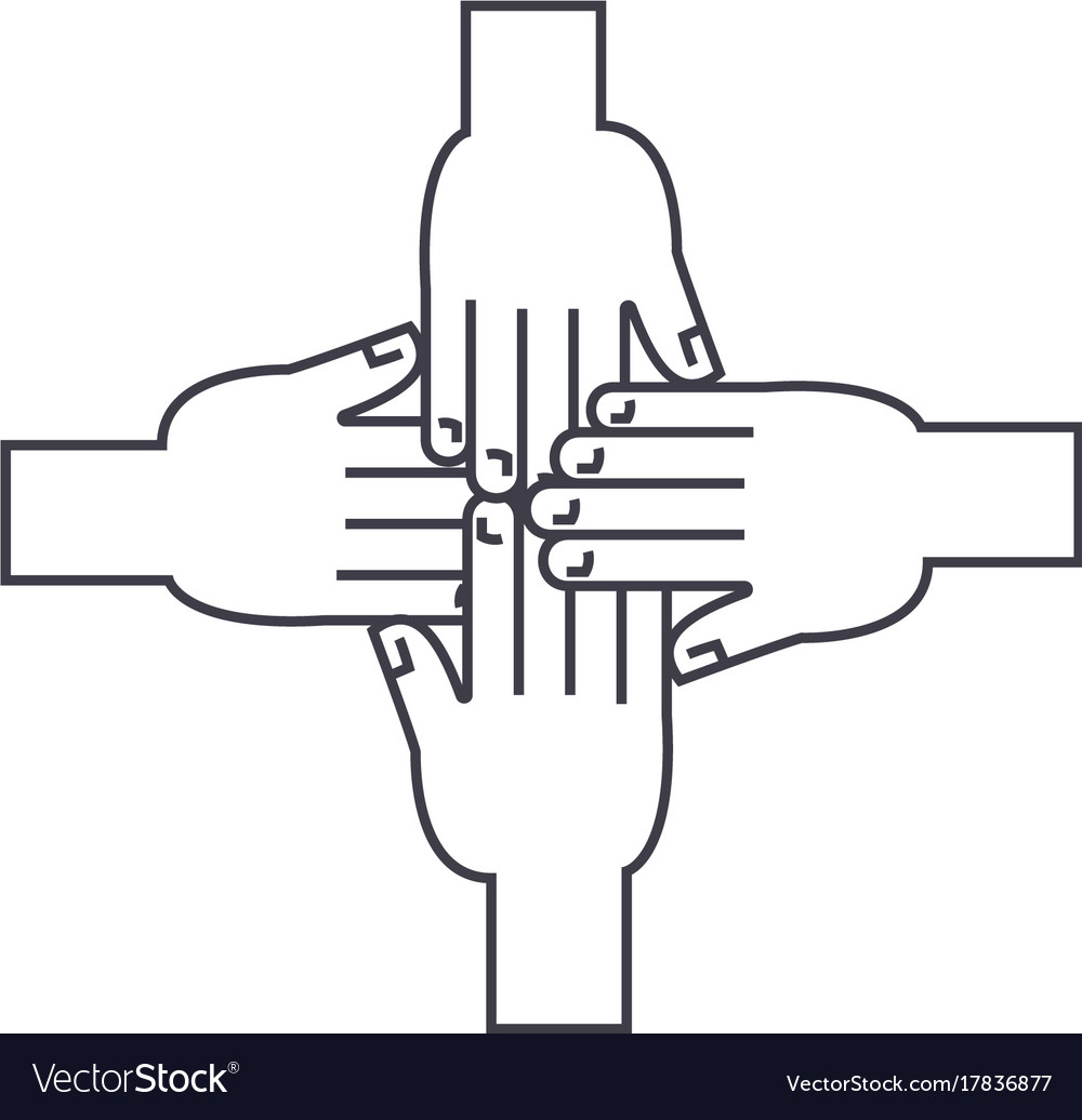 Hands Together Icon - Unity