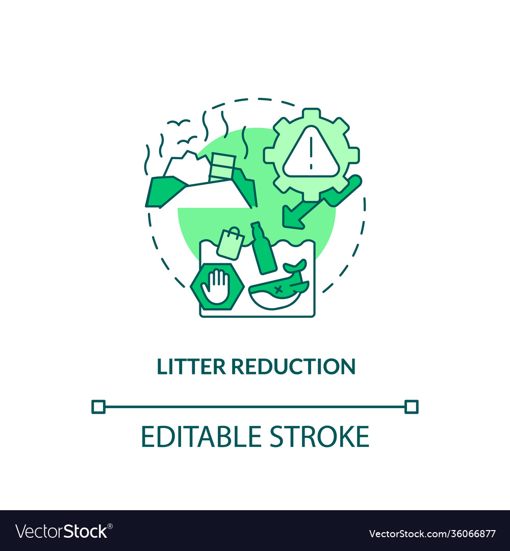 Litter Reduktionskonzept Icon