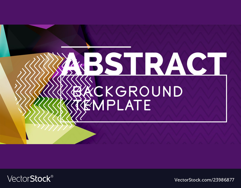Low poly design 3d triangular shape background vector image Low poly design 3d triangular shape background