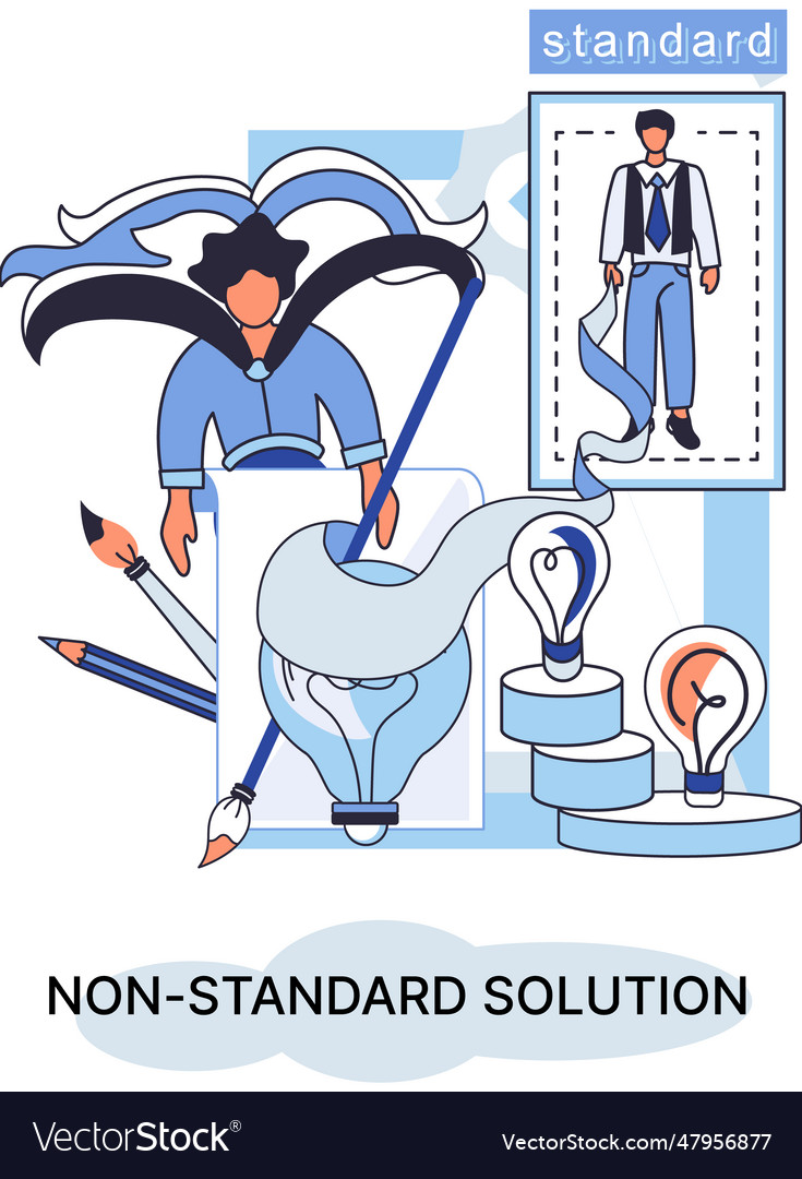 Non standart solution creation of individual vector image Non standart solution creation of individual