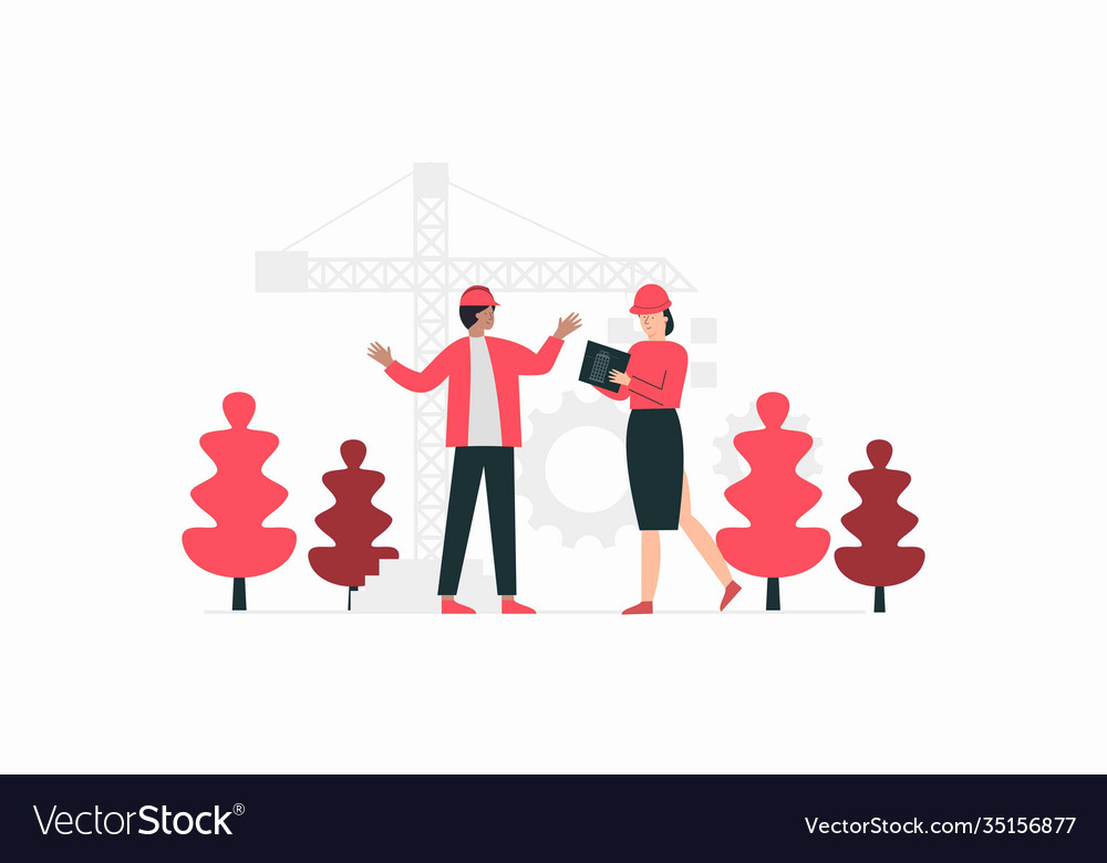 Qa engineers concept Vector Image Qa engineers concept