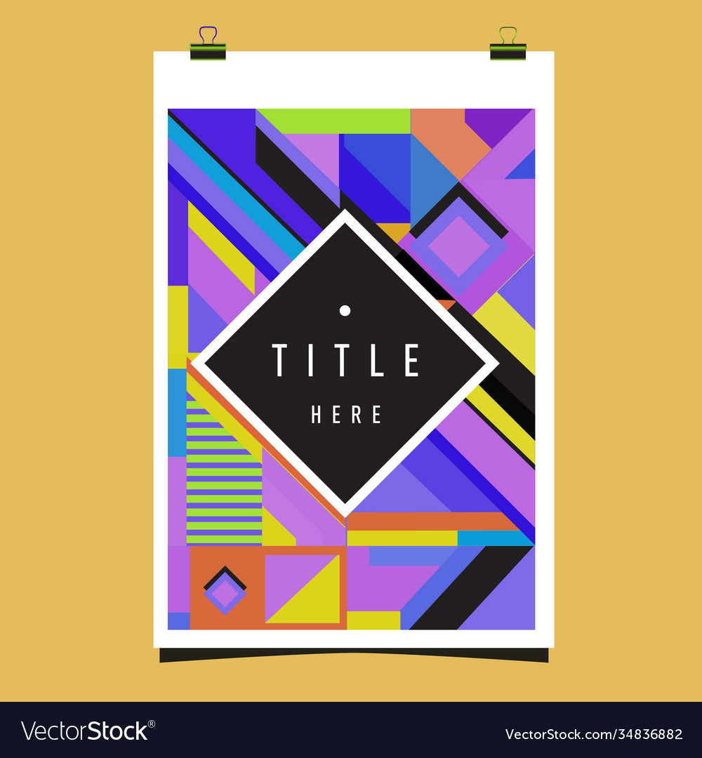 Abstract colorful geometric pattern background Vector Image Abstract colorful geometric pattern background