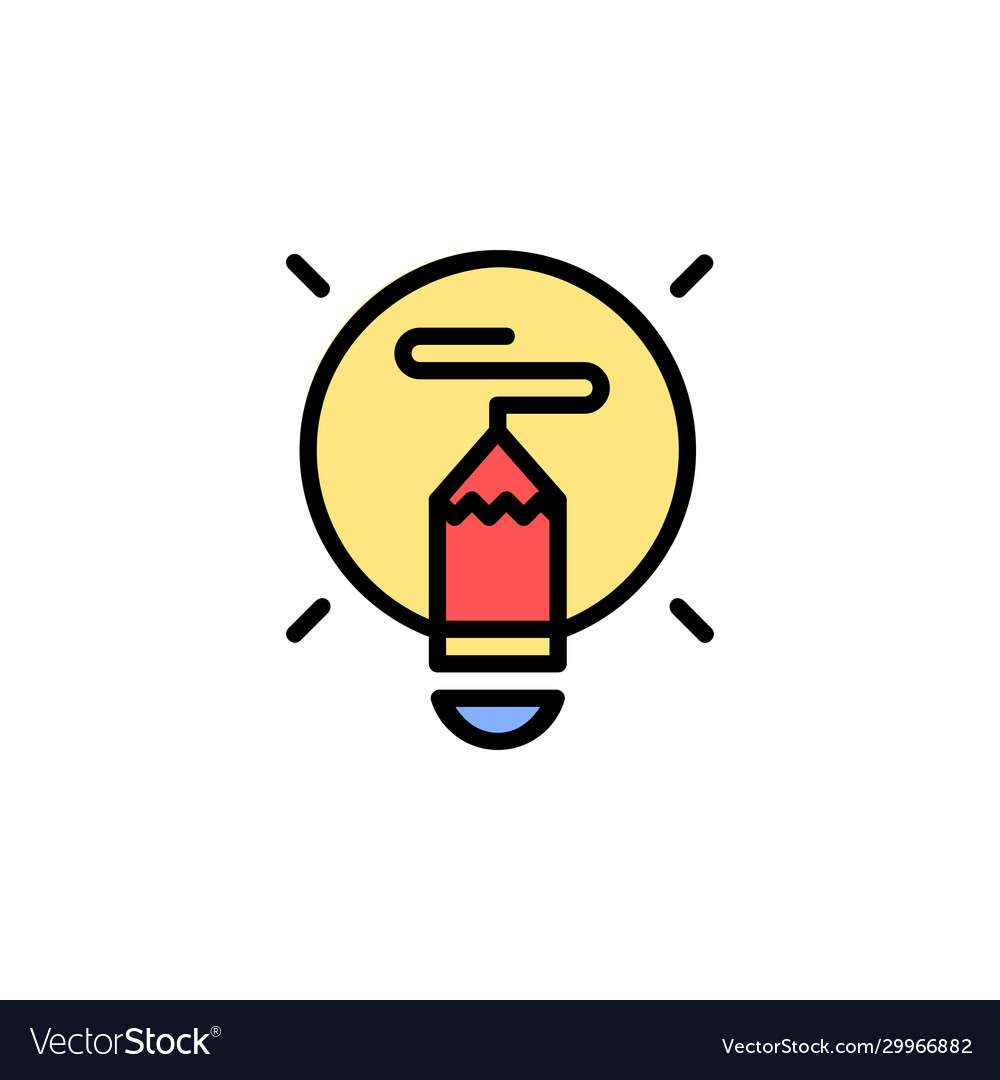 Creative process icon online learning vector image Creative process icon online learning