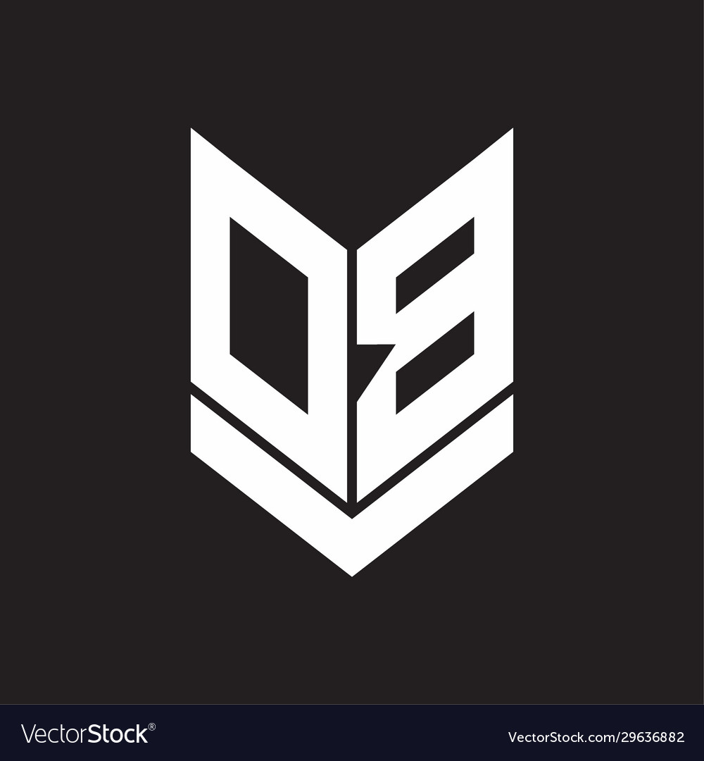 Db logo monogram with emblem shield style design