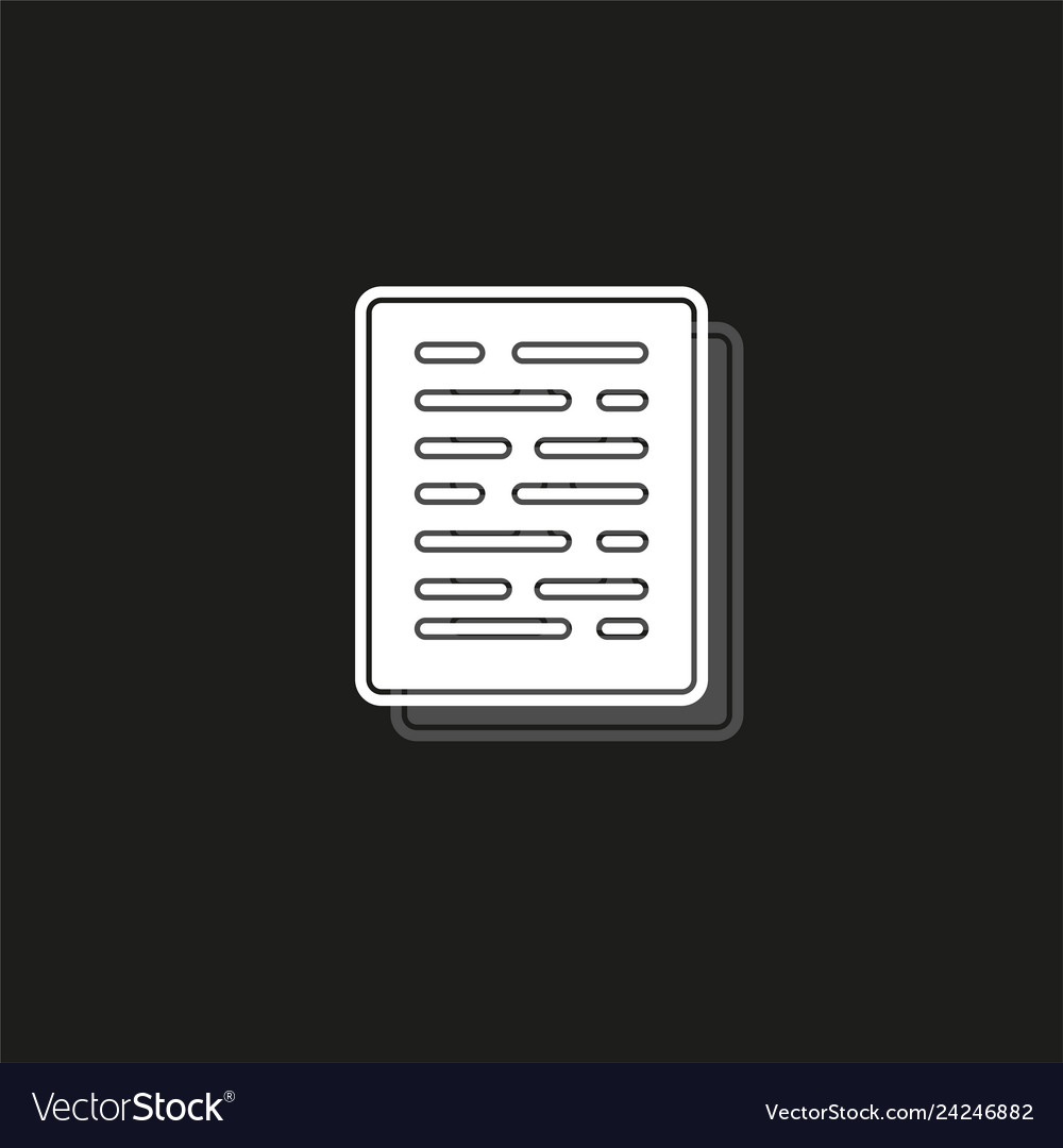 Document list - paper icon web page symbol