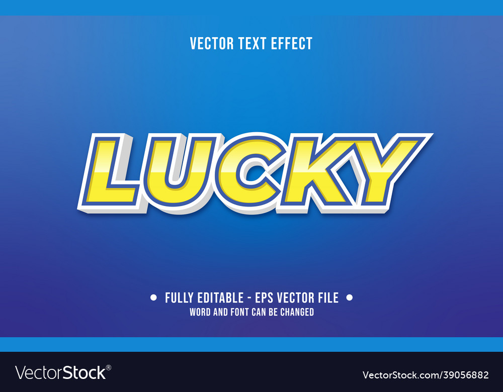 Editable text effect gradient style for digital Vector Image Editable text effect gradient style for digital
