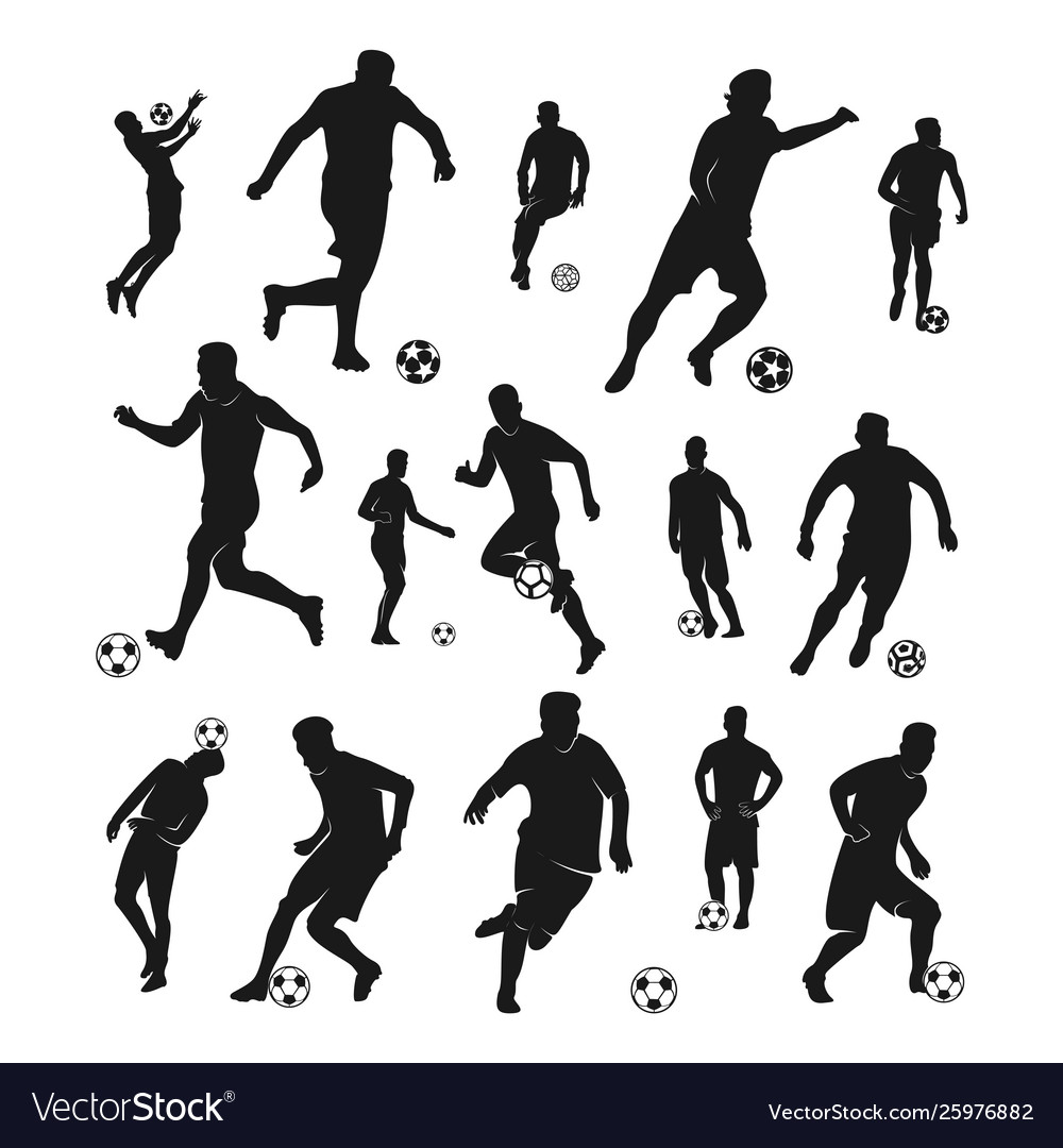 Football Player Silhouettes