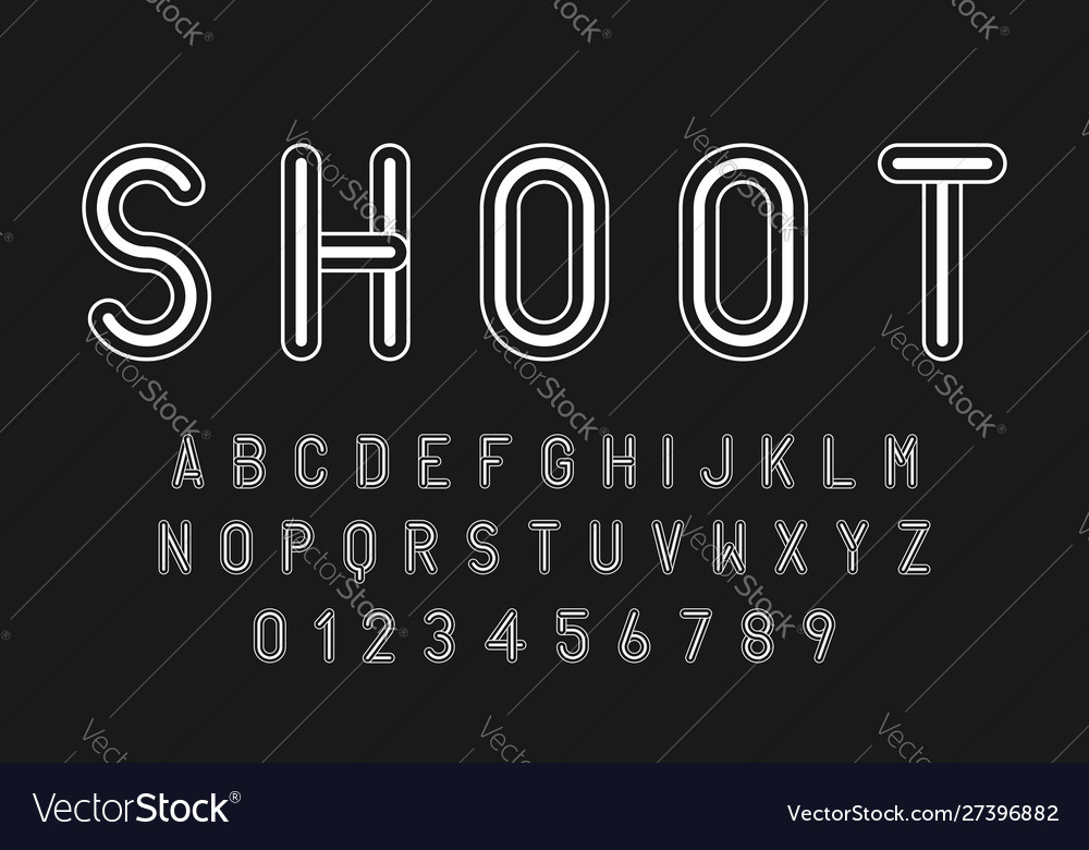 Modern Letter Set - Abstract Lines