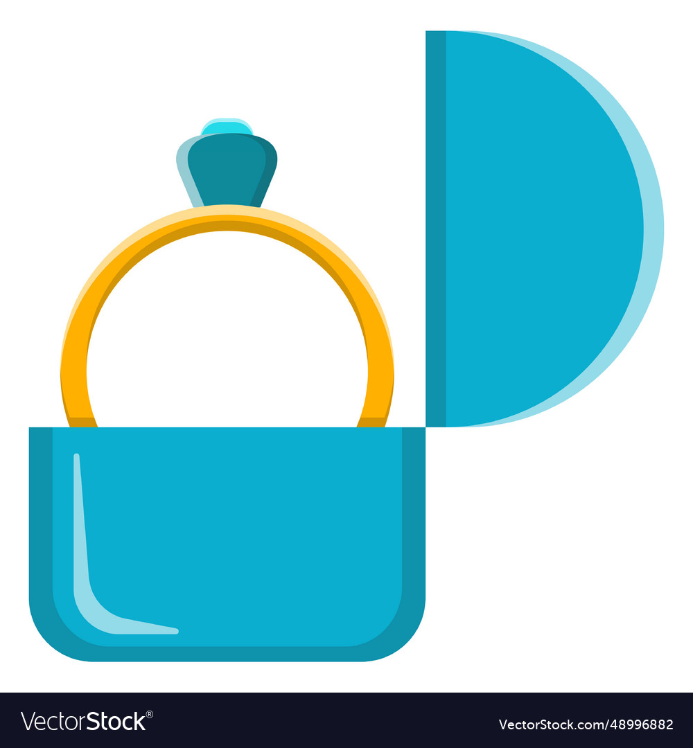 Ring in a box Vector Image Ring in a box