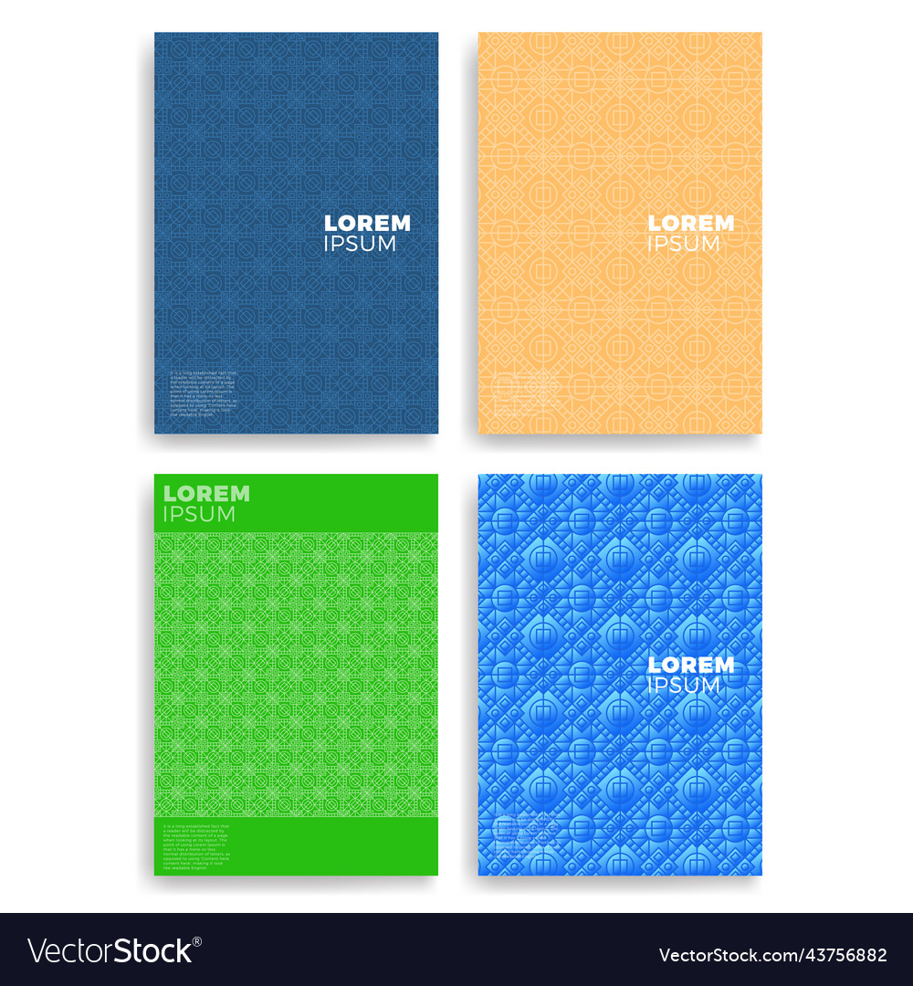 Set of abstract cards with layers overlap Vector Image Set of abstract cards with layers overlap