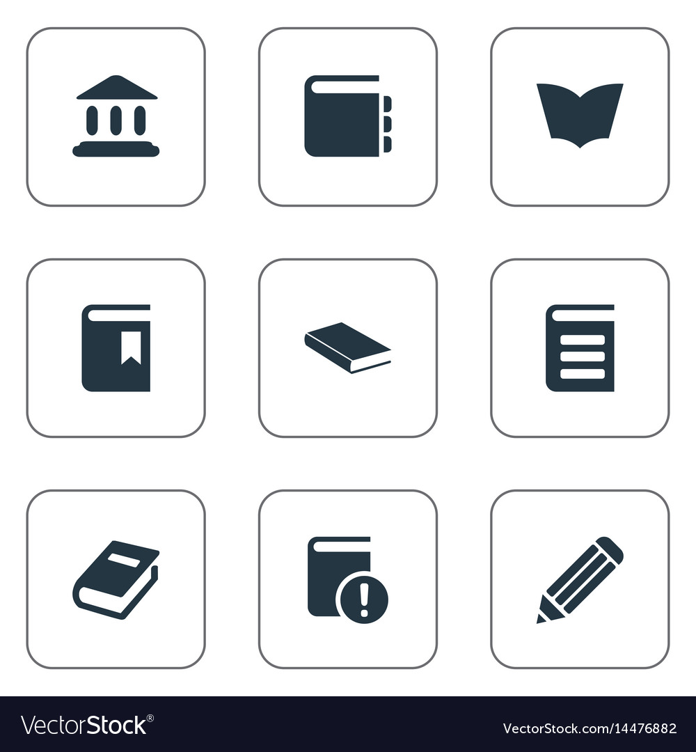 Set of simple knowledge icons
