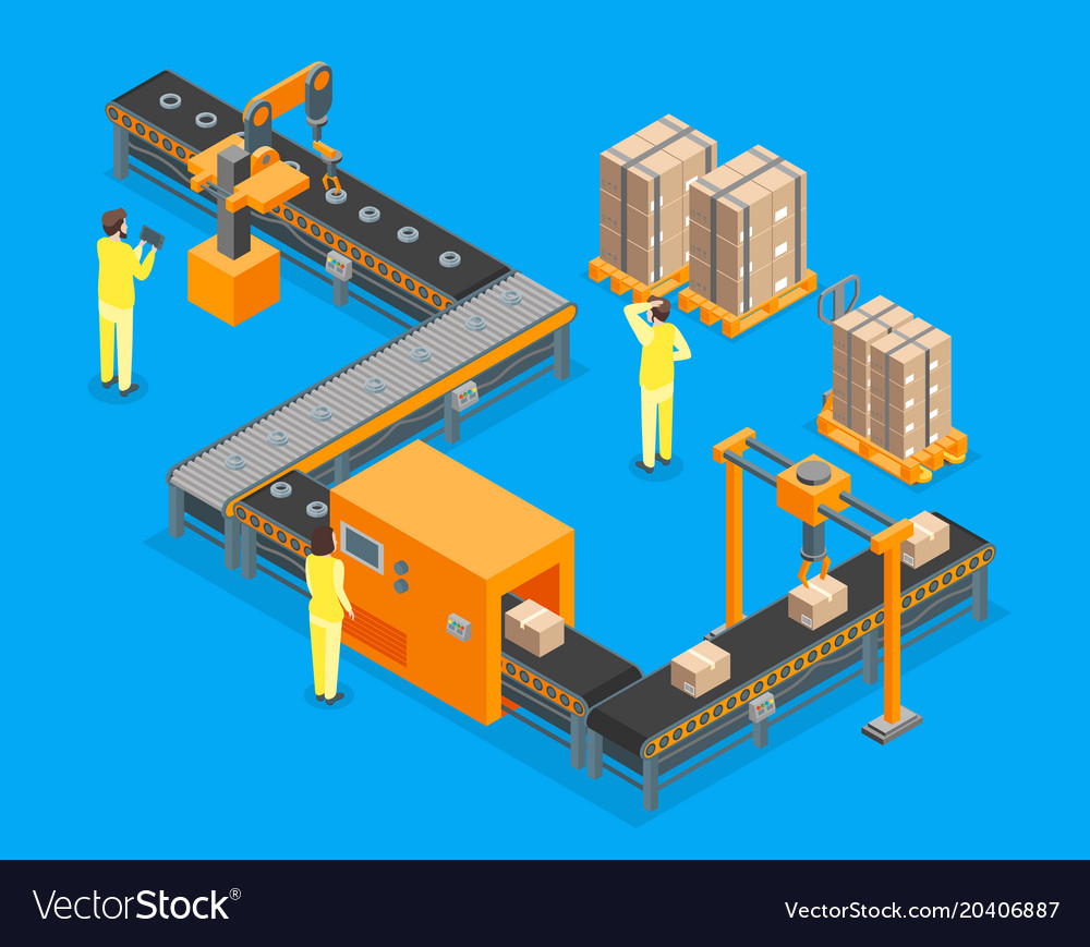 Automated Factory Isometric View