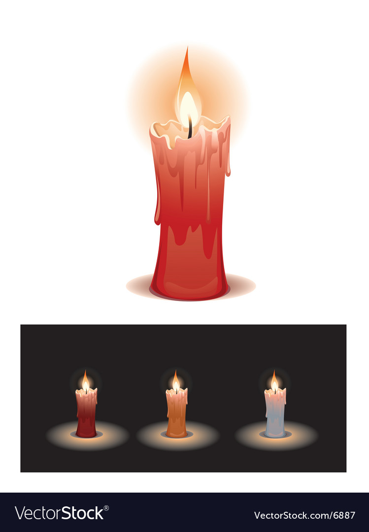 Candle Royalty Free Vector Image - VectorStock