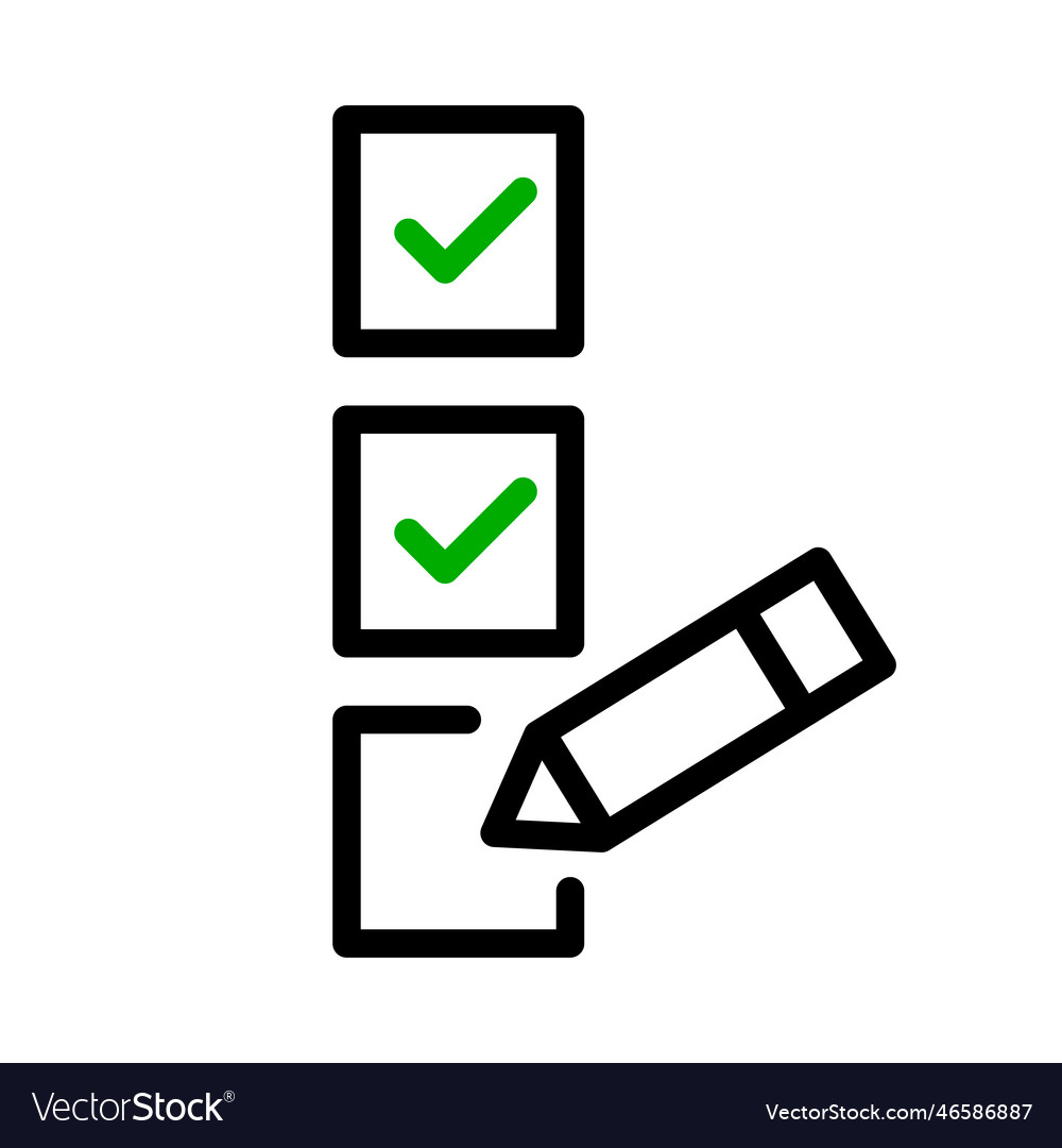 Checklist and pen or task list