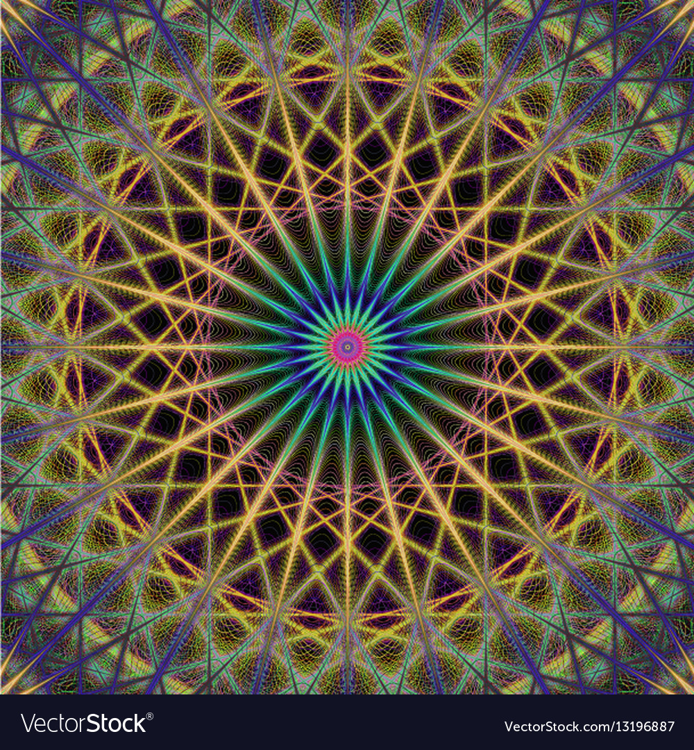 Colorful computer generated fractal background